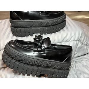 NO NAME Moc platform loafers Size 36 EU Very Rare Find Quality Leather Grunge